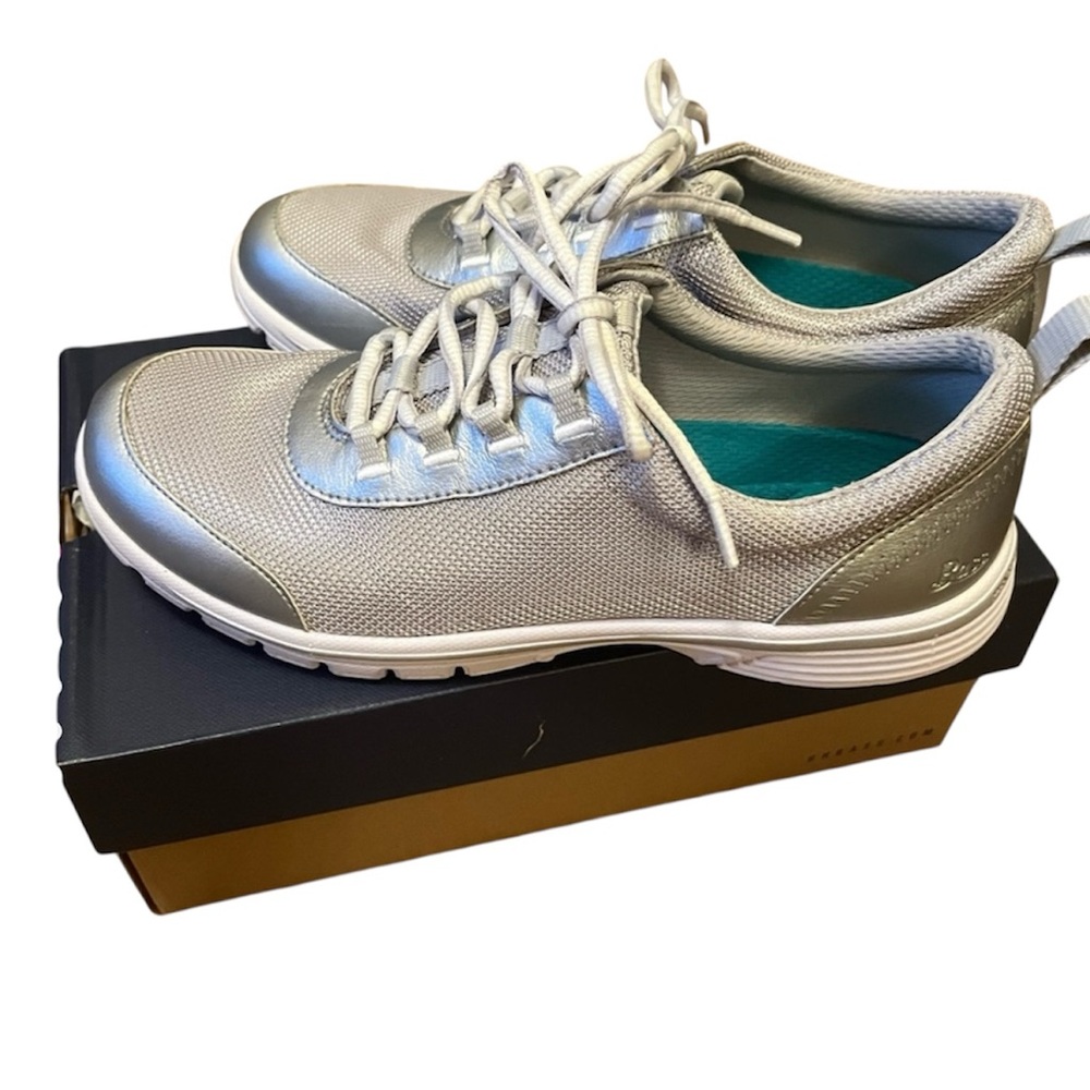 GH BASS PROPEL LACE UP SNEAKERS SP 17 WOMEN  SILVER NEW/BOX 2087-3504